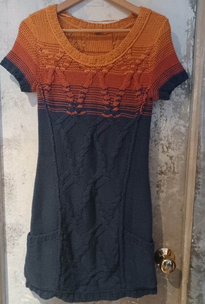 Free People Sunset Print Sweater Dress S